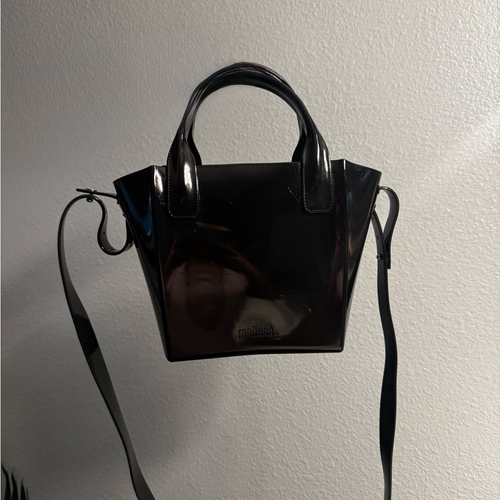 Melissa Glossy Black Mini Bag